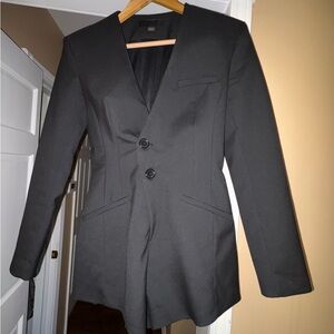 Zara women Black Romper Blazer